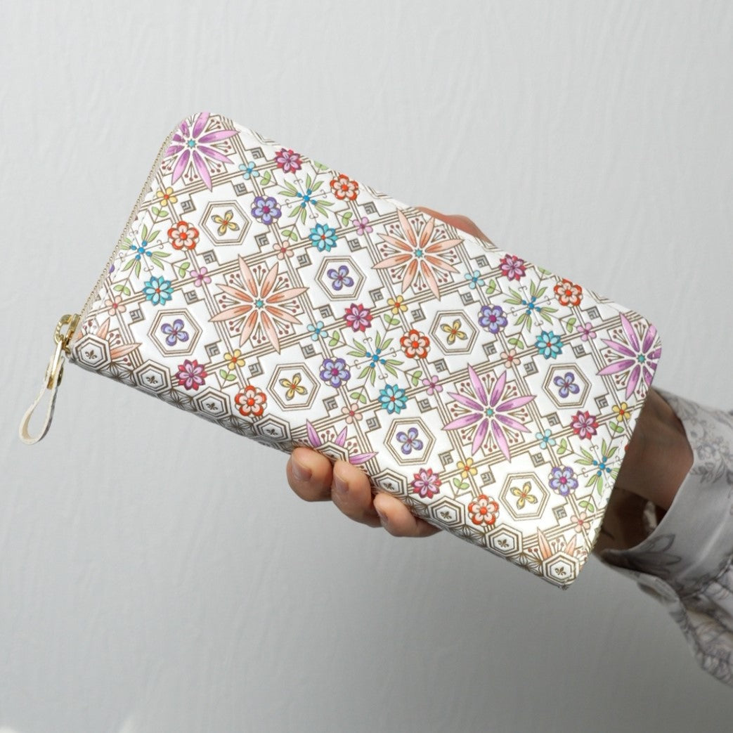 U-shaped Zipper Long Wallet Hanabishi