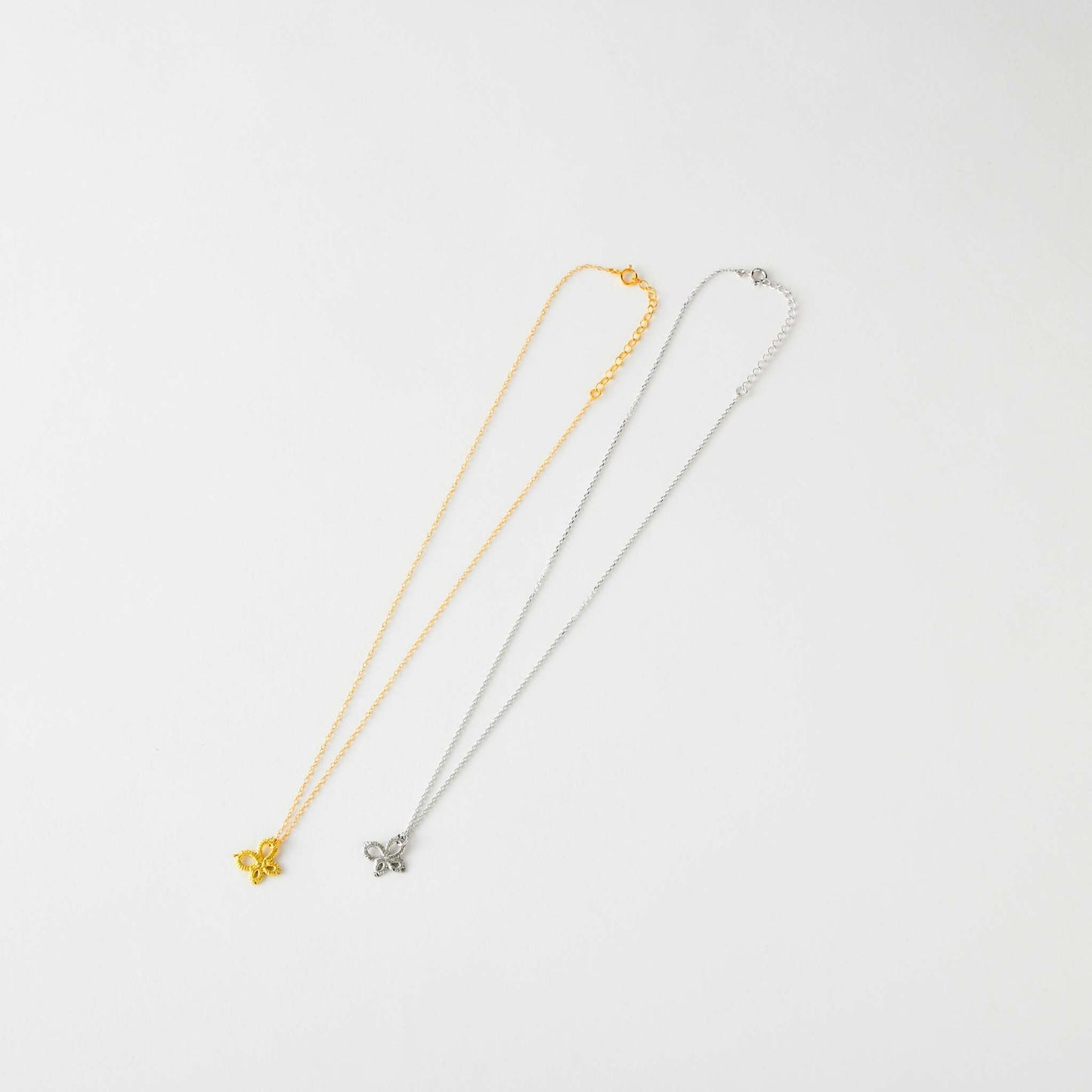 【Gold-Knot】Gold Leaf Necklace - "Choucho"=Butterfly (Made in Japan, Ishikawa)