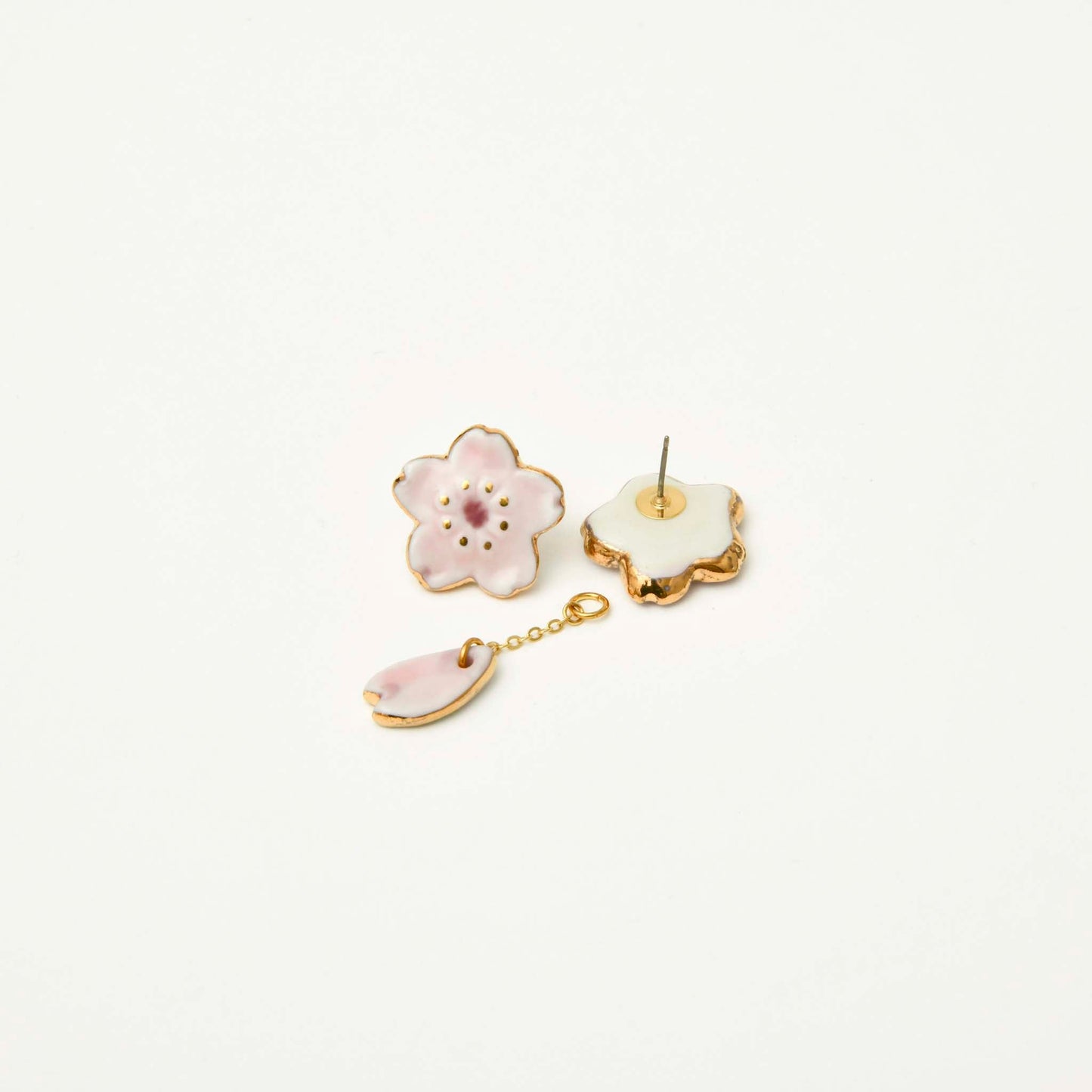 ARITAYAKI 2-way Sakura Earrings (Made in Japan)