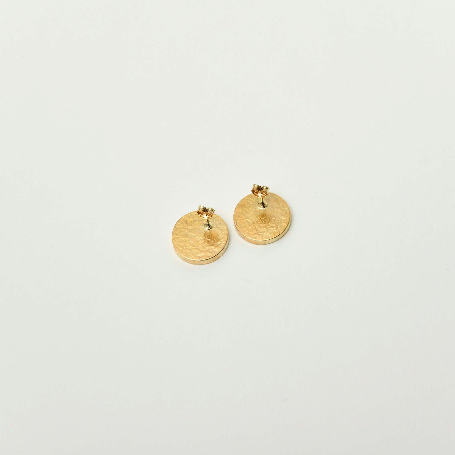 【KABA - SUCOSi】Tsugaru-nuri Basic Gold Earrings - Circle (Made in Japan, Aomori)