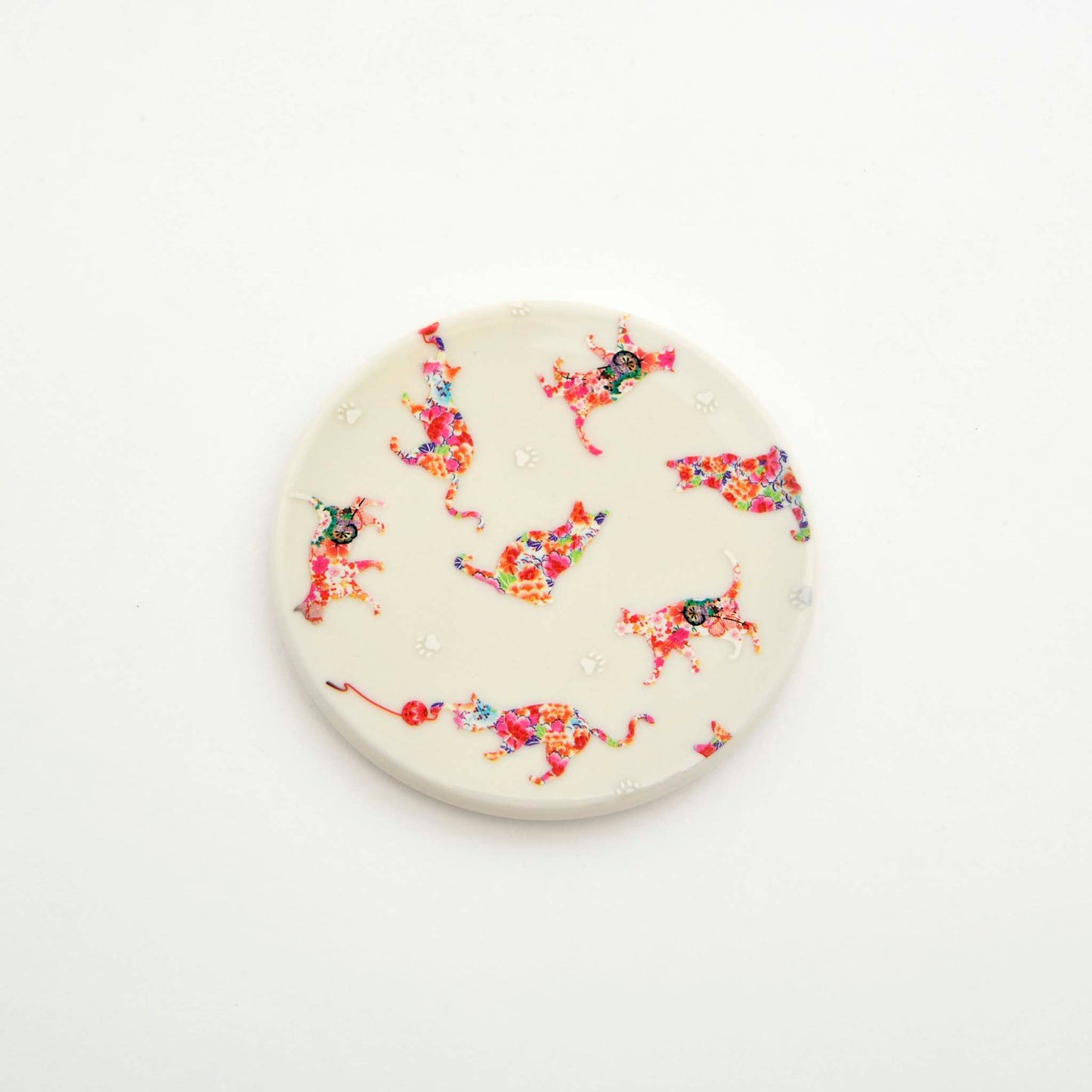 【MARUMO TAKAGI】Heat-sensitive Color & Design Change Mug Lid Cat pattern (Made in Japan, Gifu)