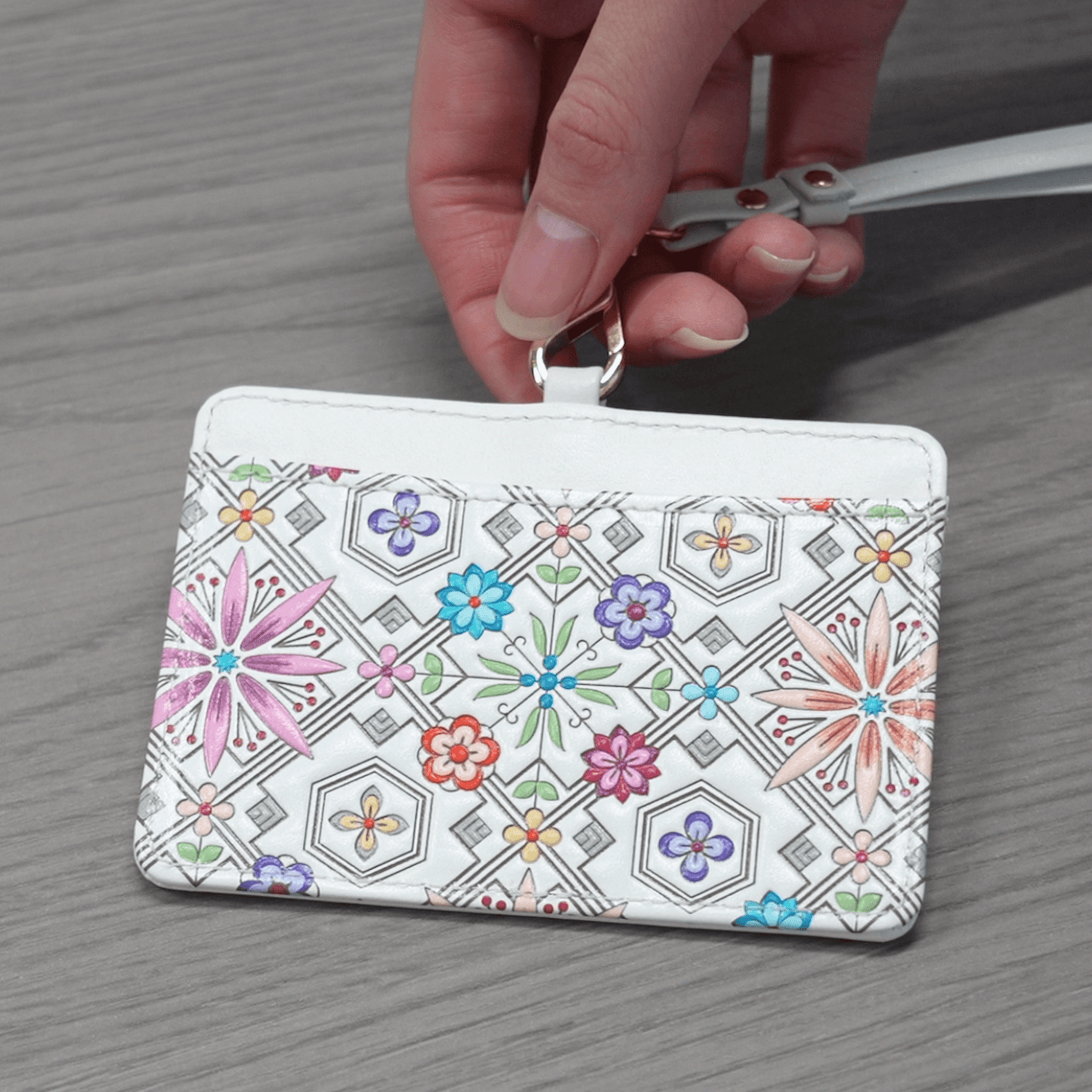 Asakusa Bunko ID Case (Hanabishi pattern)