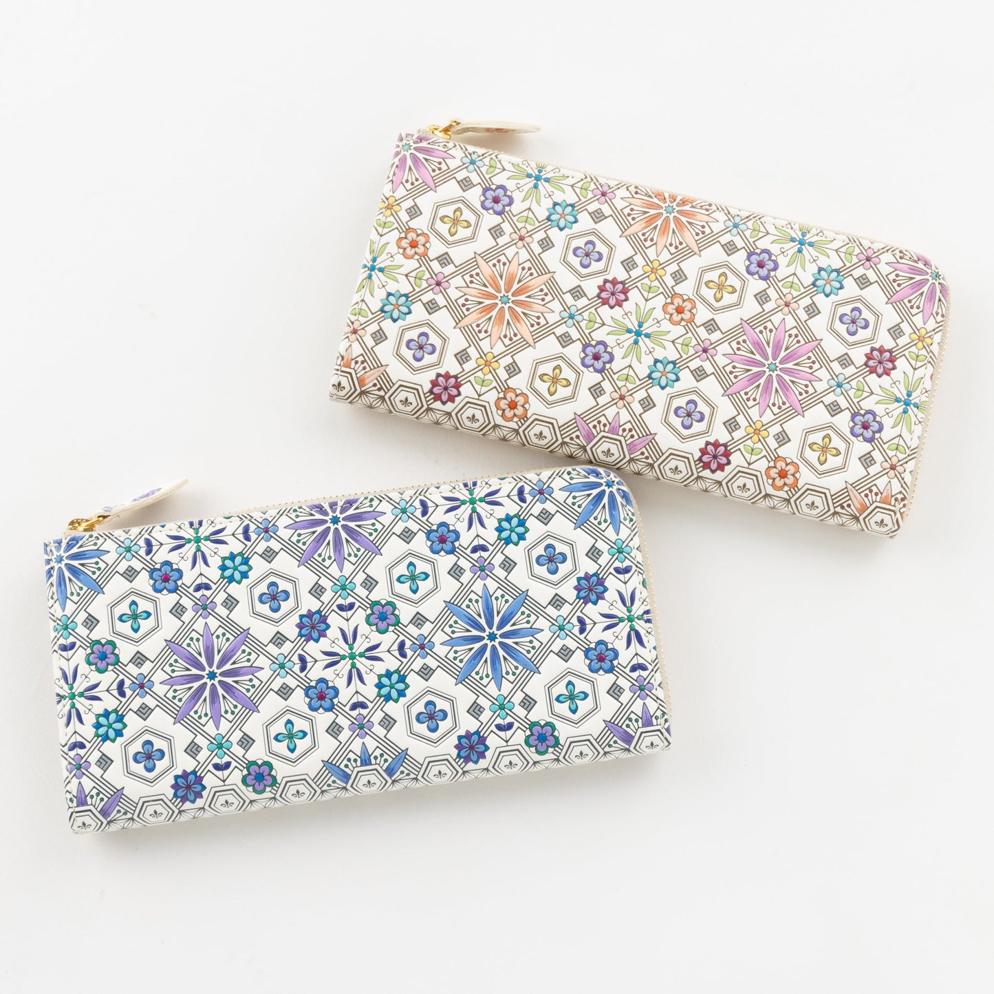 L-shaped Zipper Long Wallet Hanabishi