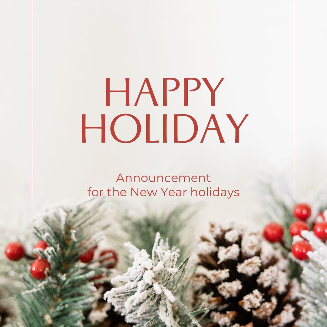 Announcement for the New Year holidays