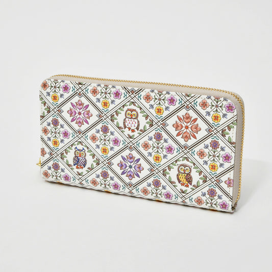 U-shaped Zipper Long Wallet Owl