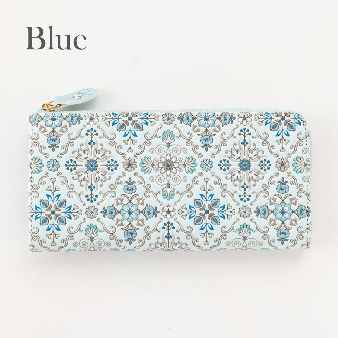 L-shaped Zipper Long Wallet Silkroad