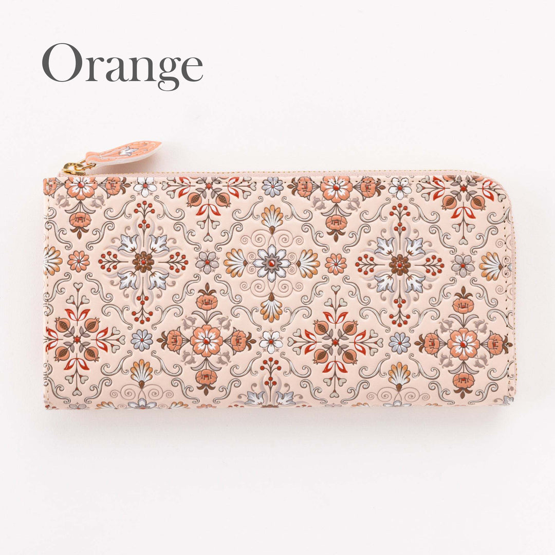 L-shaped Zipper Long Wallet Silkroad