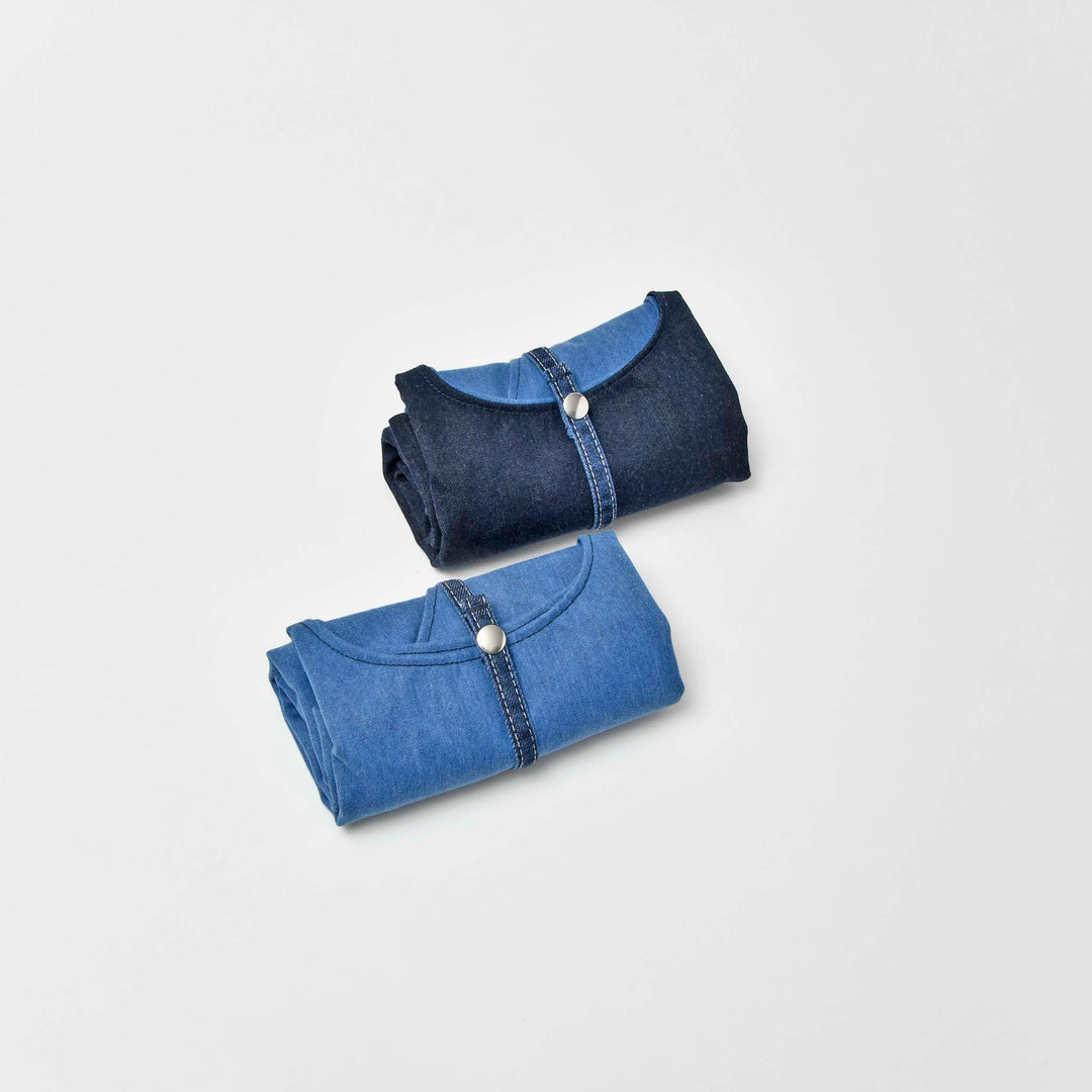 【POOLOCE】Denim Reusable Shopping Bag (Made in Japan, Hiroshima)