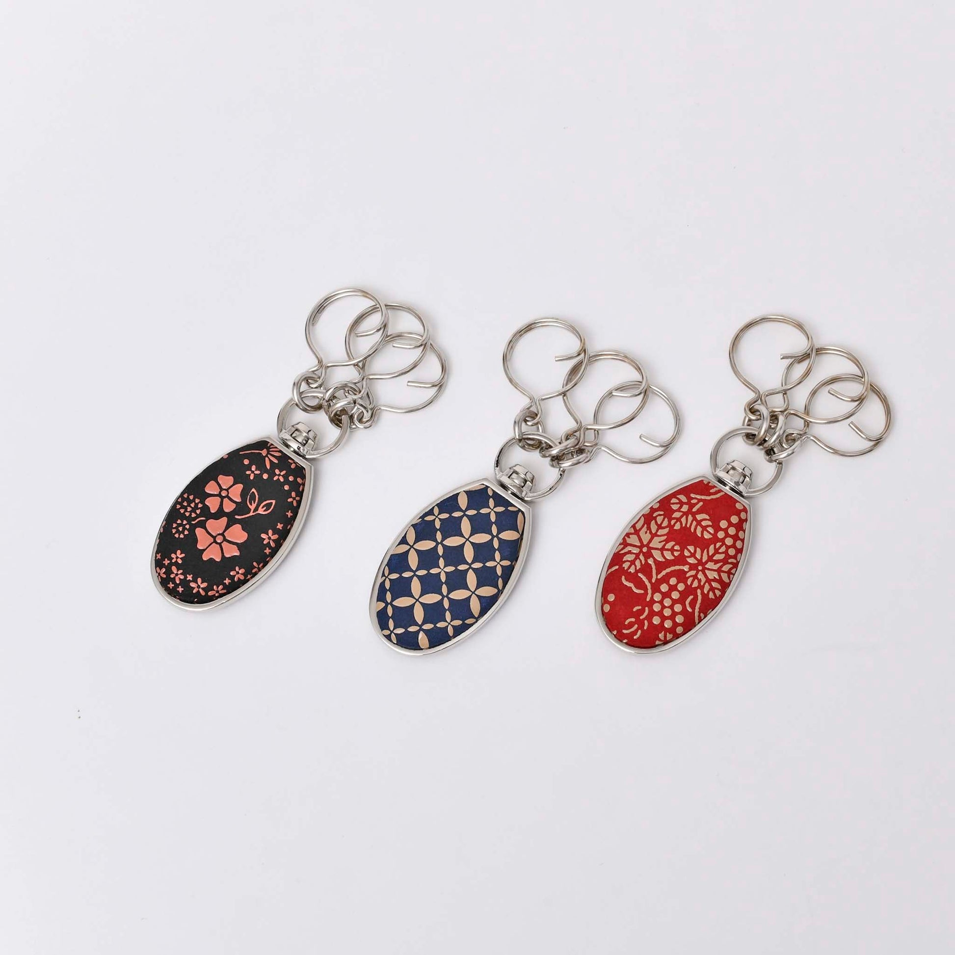 【Indenya】Inden Key Chain - pattern c (Made in Japan, Yamanashi)