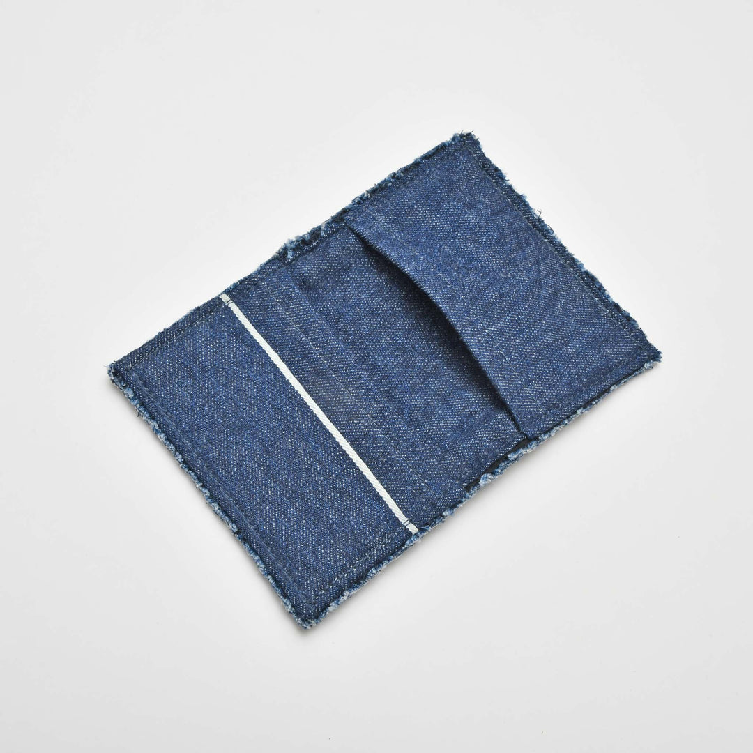 【POOLOCE】Denim Card Case (Made in Japan, Hiroshima)