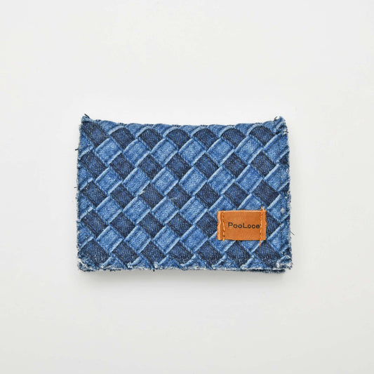 【POOLOCE】Denim Card Case (Made in Japan, Hiroshima)