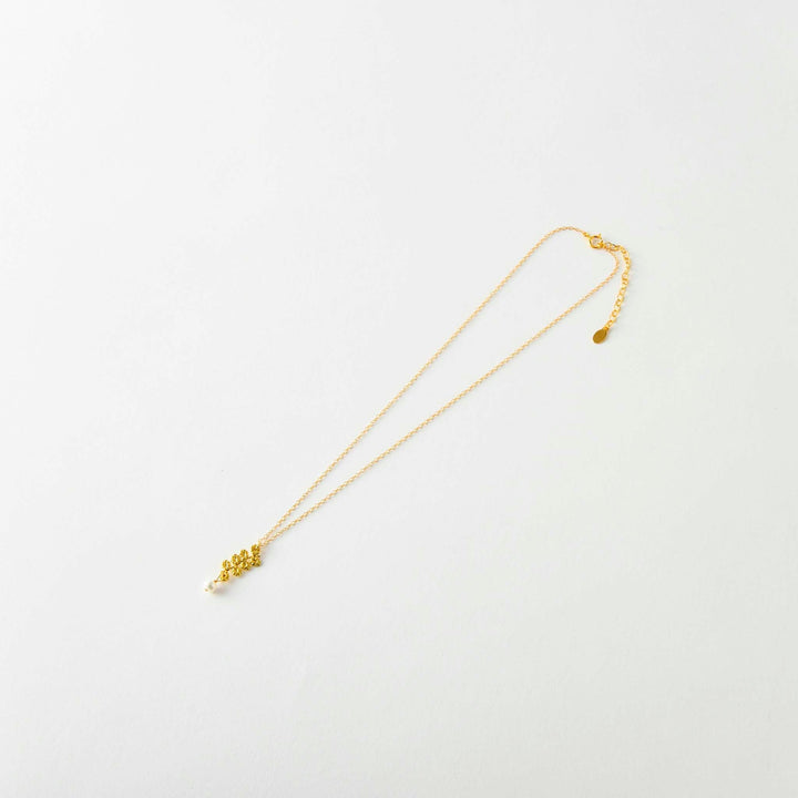 【Gold-Knot】Gold Leaf Necklace - Raindrop (Made in Japan, Ishikawa)