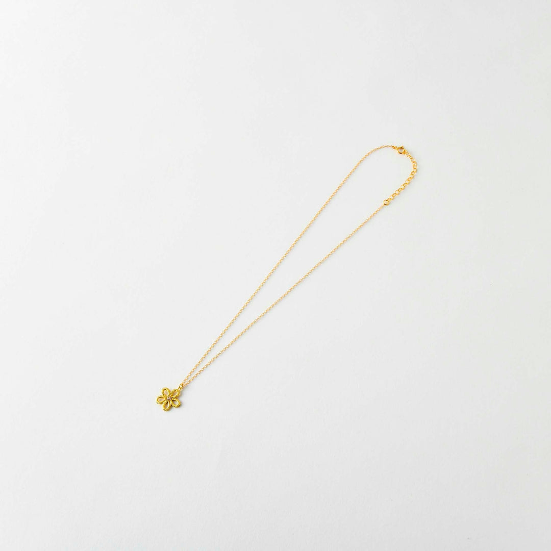 【Gold-Knot】Gold Leaf Necklace - Solo (Made in Japan, Ishikawa)