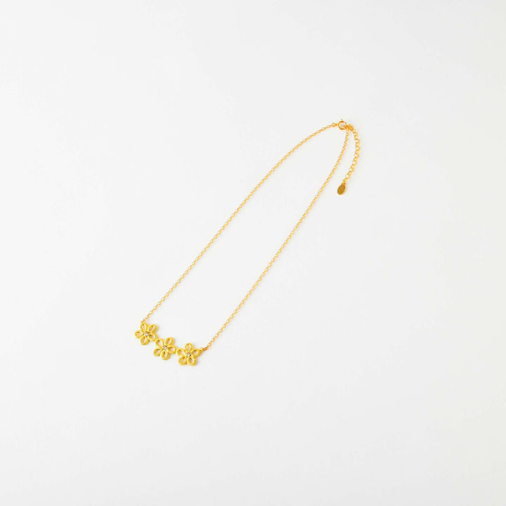 【Gold-Knot】Gold Leaf Necklace - Trio (Made in Japan, Ishikawa)