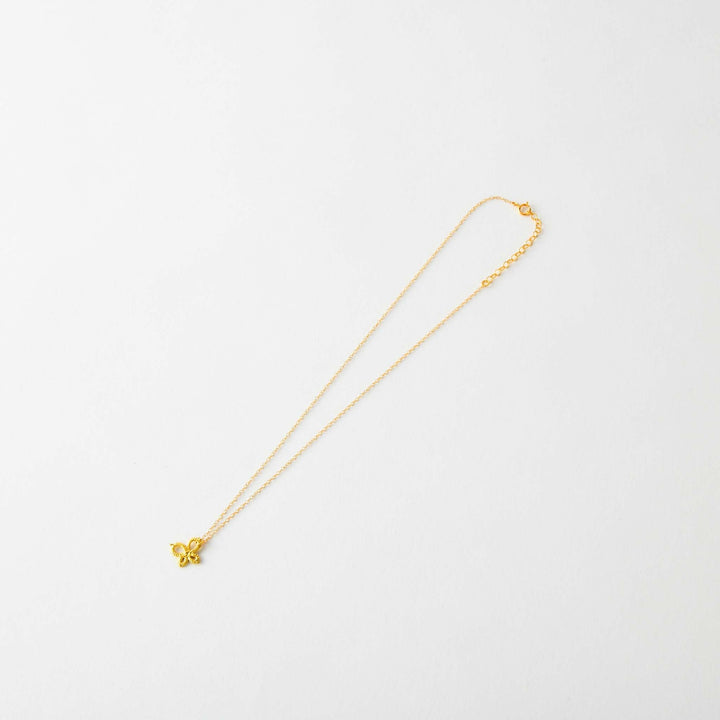 【Gold-Knot】Gold Leaf Necklace - "Choucho"=Butterfly (Made in Japan, Ishikawa)