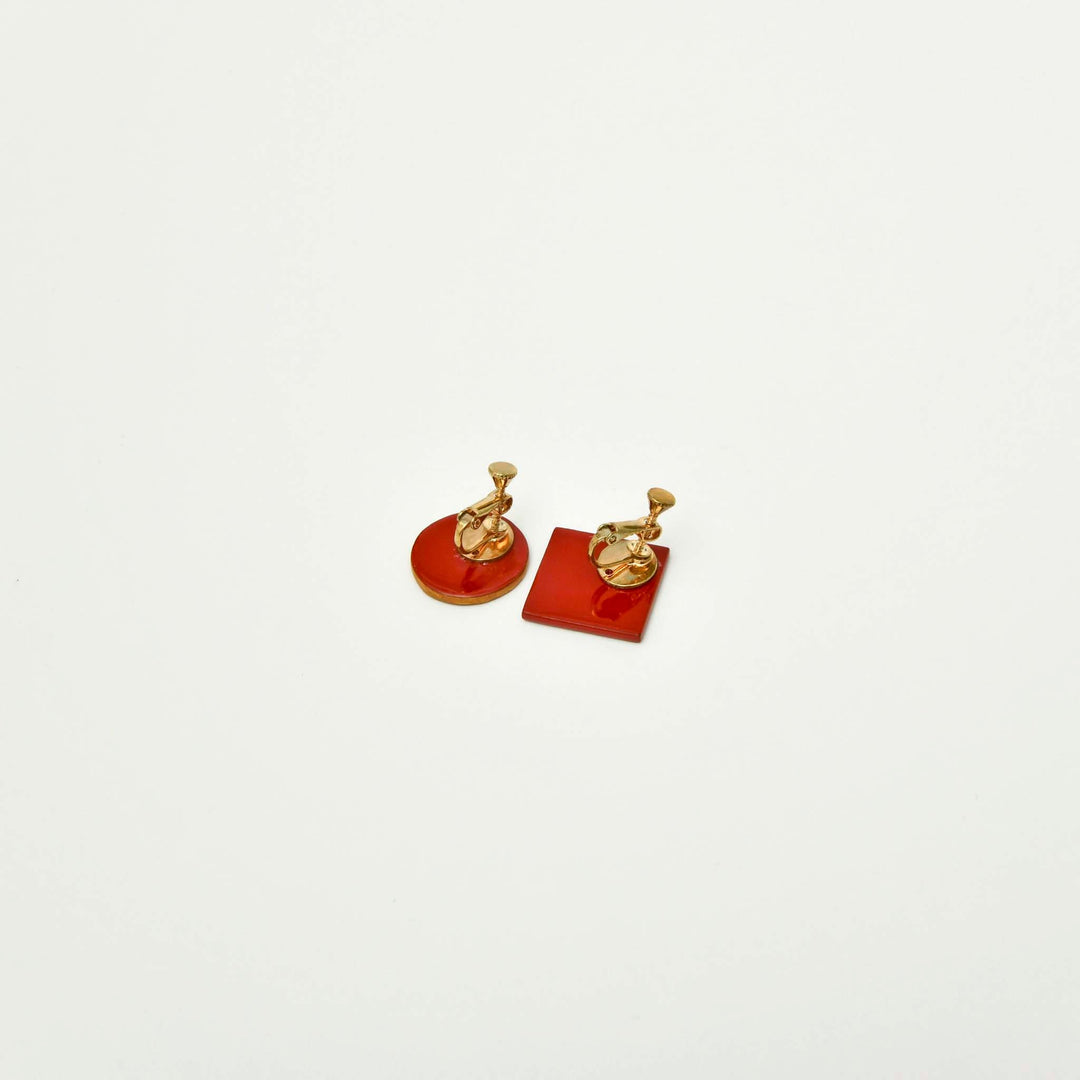 【kyuuemon】Lacquer Earrings/ Ear jewerly (Made in Japan, Fukui)