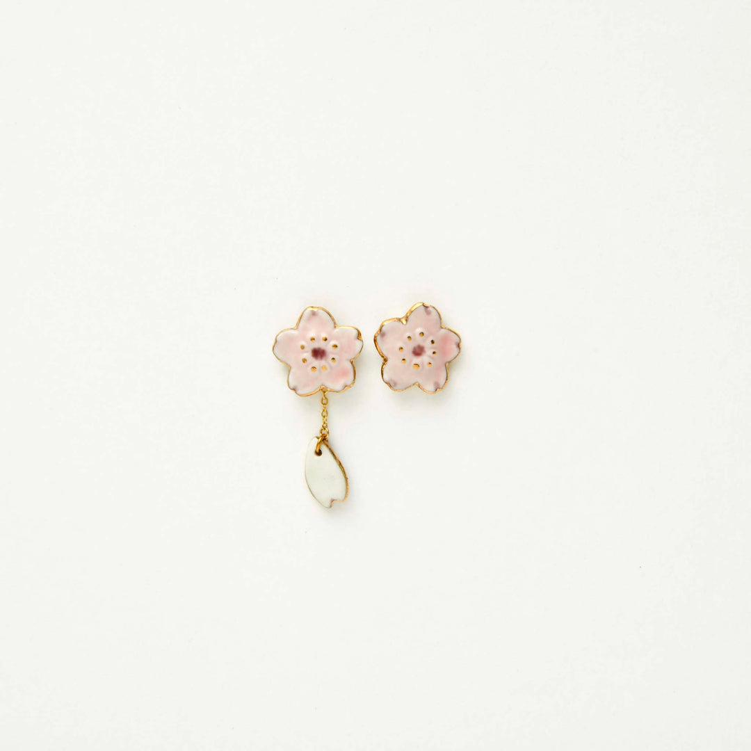 ARITAYAKI 2-way Sakura Earrings (Made in Japan)