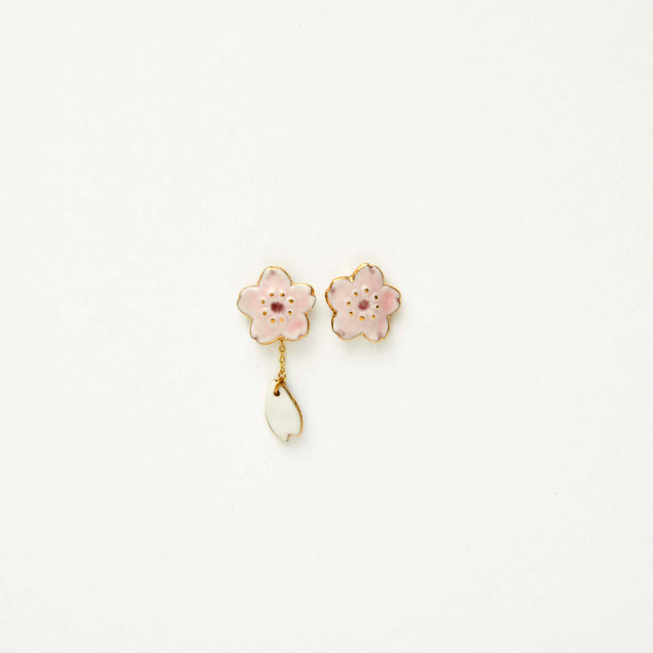 ARITAYAKI 2-way Sakura Earrings (Made in Japan)