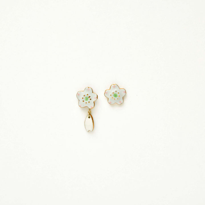 ARITAYAKI 2-way Sakura Earrings (Made in Japan)