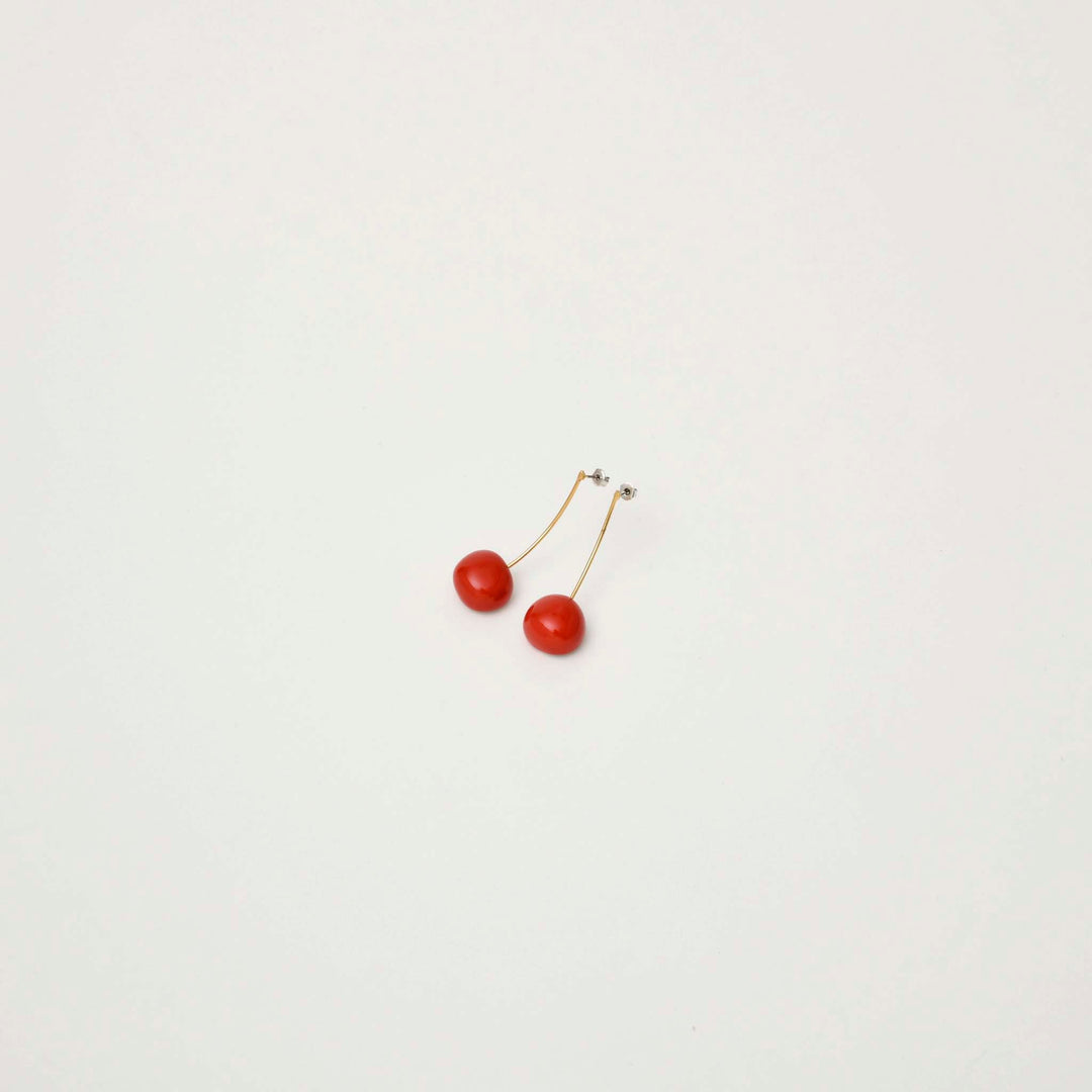 ARITAYAKI Cherry Earrings (Made in Japan)