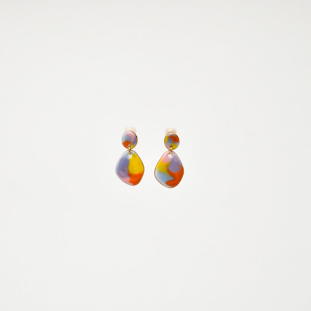 ARITAYAKI Enamel plate Ear Jewelry (Made in Japan)