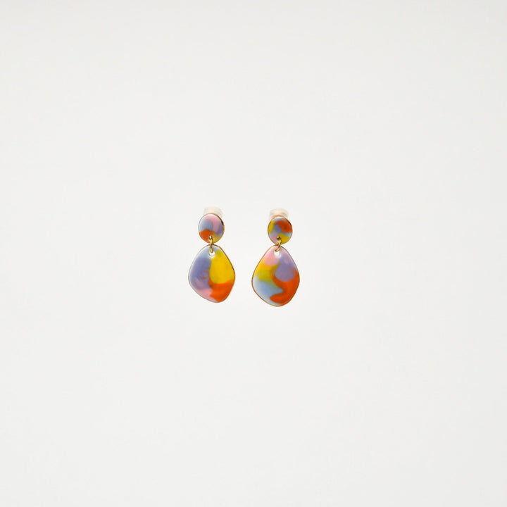 ARITAYAKI Enamel plate Ear Jewelry (Made in Japan)