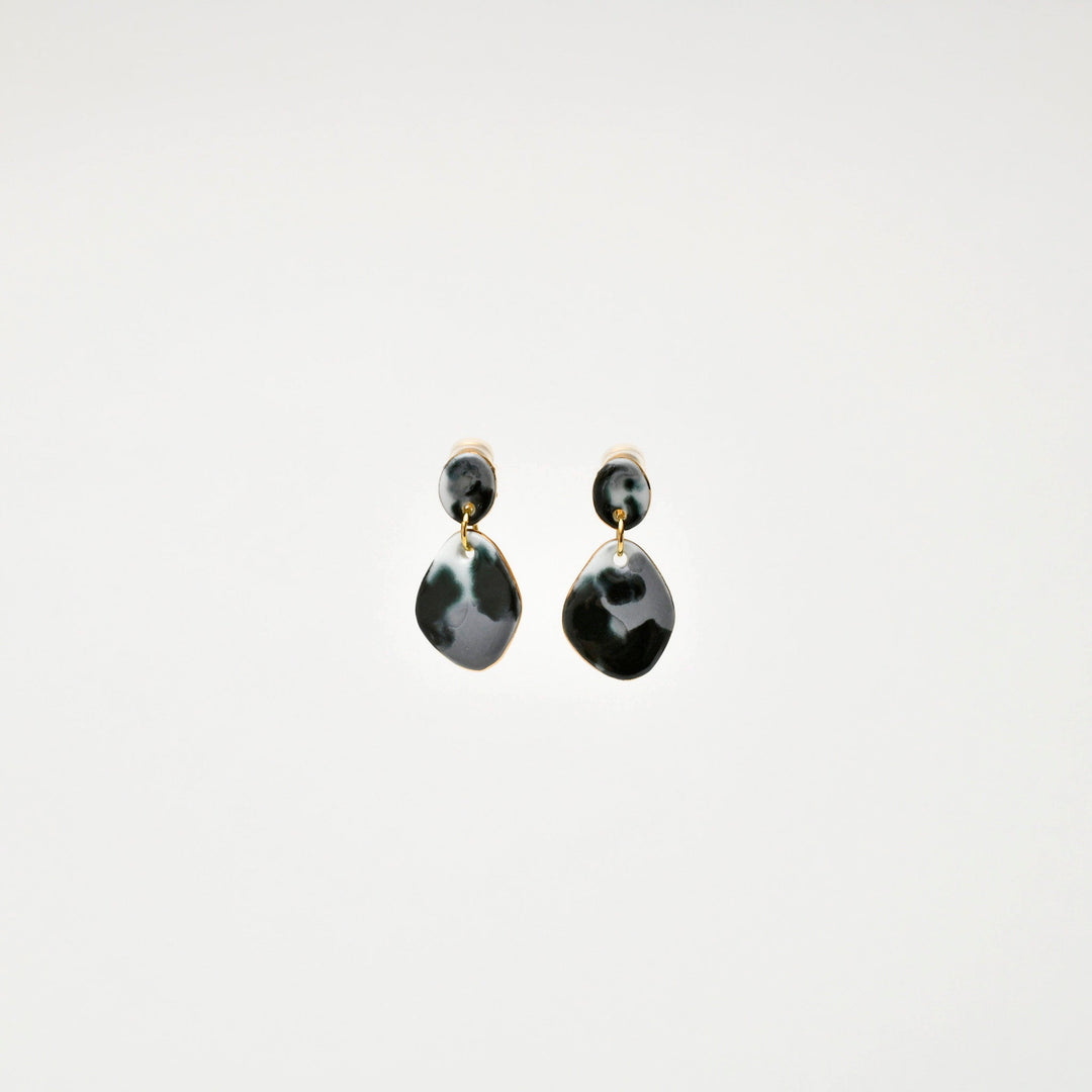 ARITAYAKI Enamel plate Ear Jewelry (Made in Japan)