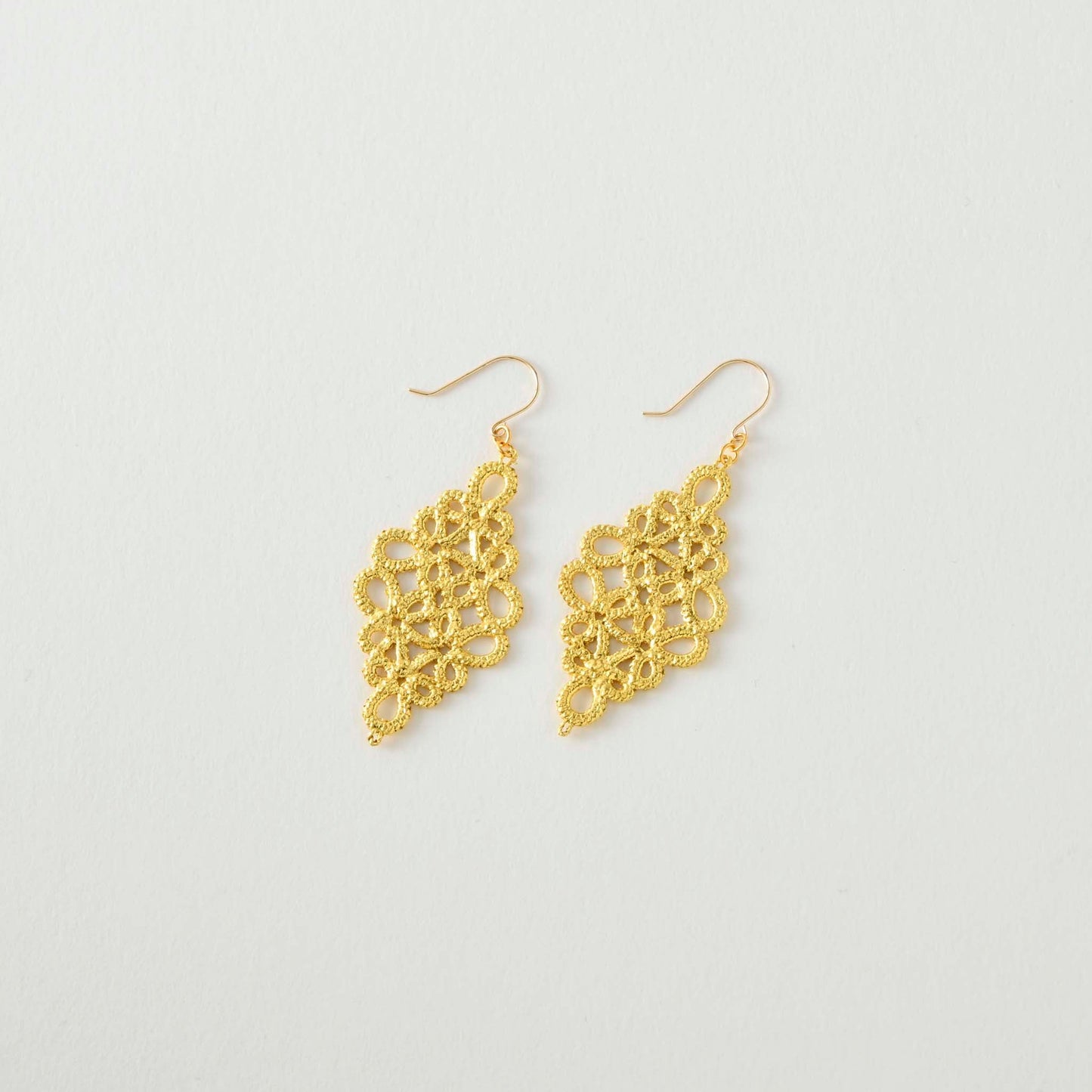 【Gold-Knot】Gold Leaf Earrings - Flageolet S (Made in Japan, Ishikawa)