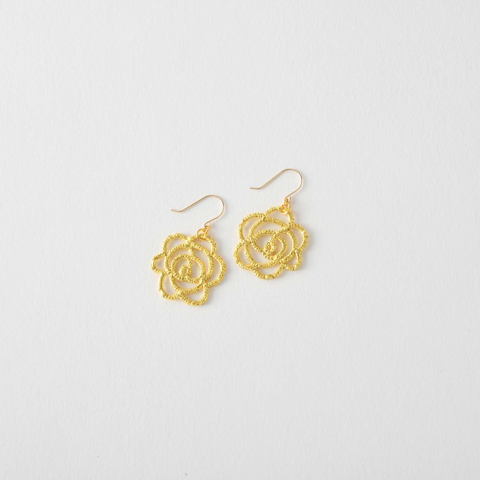【Gold-Knot】Gold Leaf Earrings - Edel Simple (Made in Japan, Ishikawa)