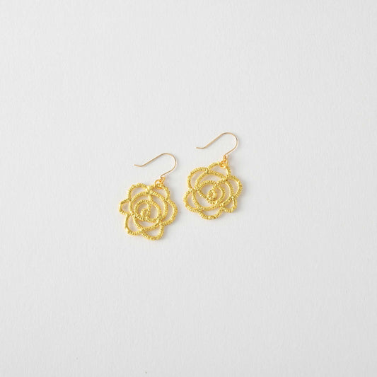 【Gold-Knot】Gold Leaf Earrings - Edel Simple (Made in Japan, Ishikawa)