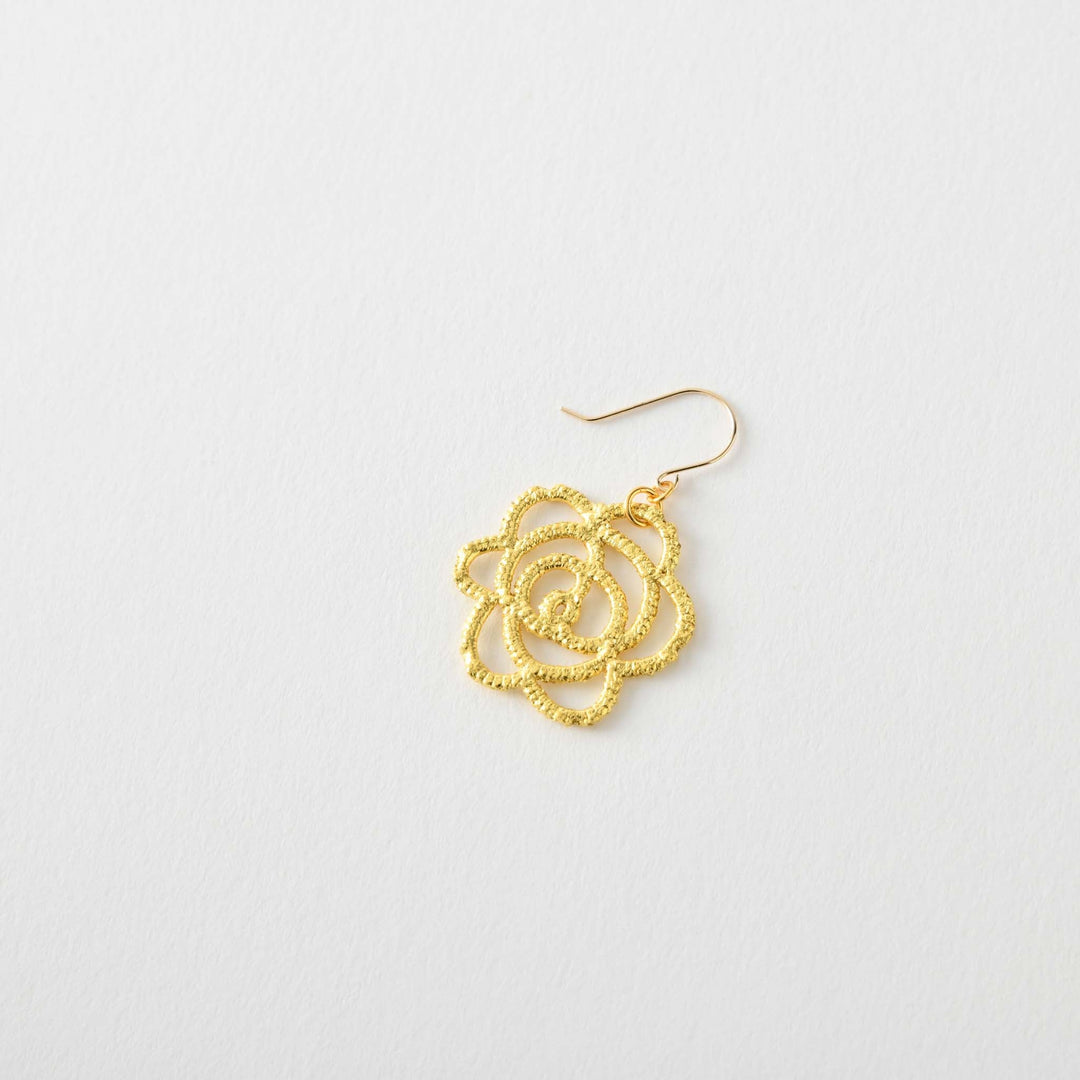 【Gold-Knot】Gold Leaf Earrings - Edel Simple (Made in Japan, Ishikawa)