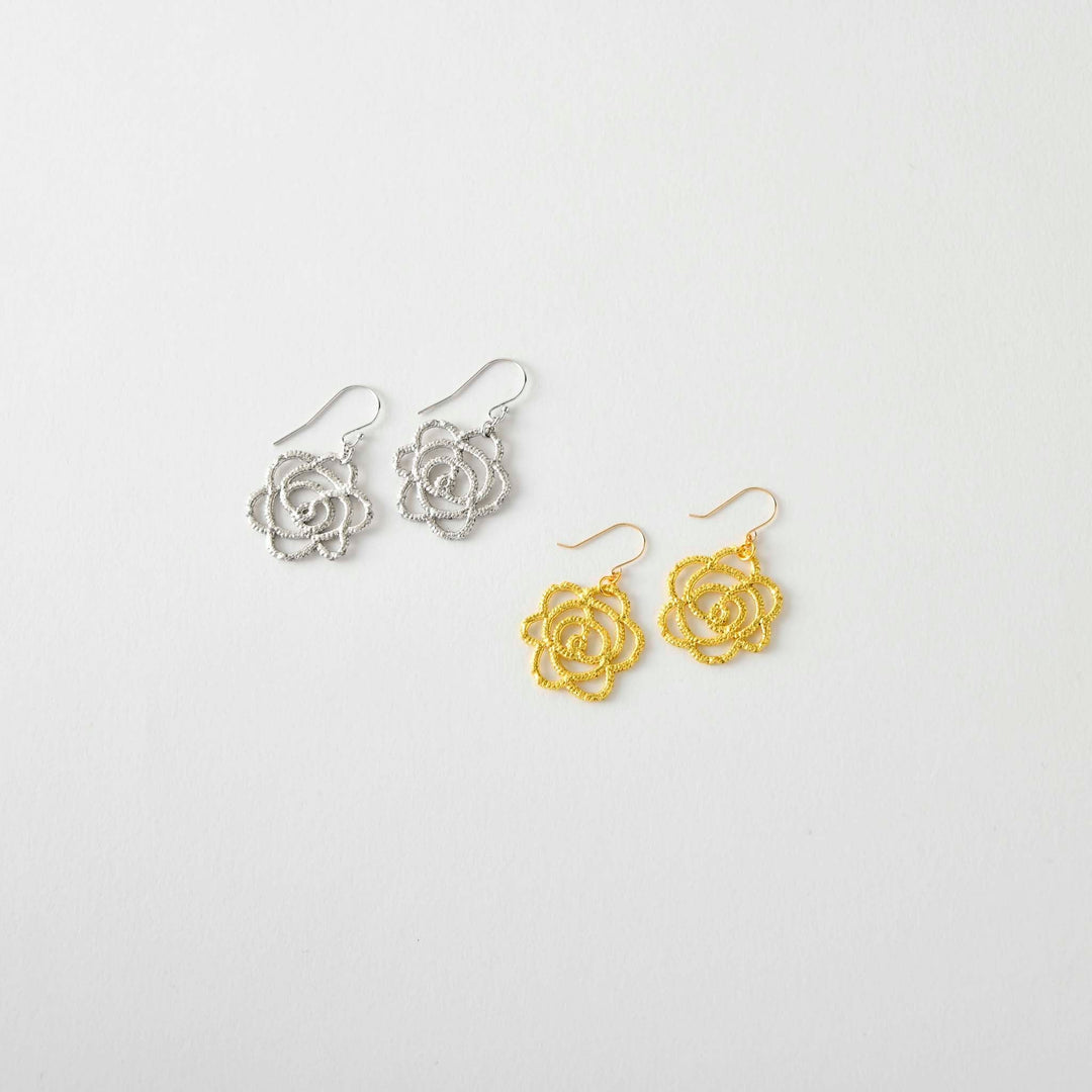 【Gold-Knot】Gold Leaf Earrings - Edel Simple (Made in Japan, Ishikawa)