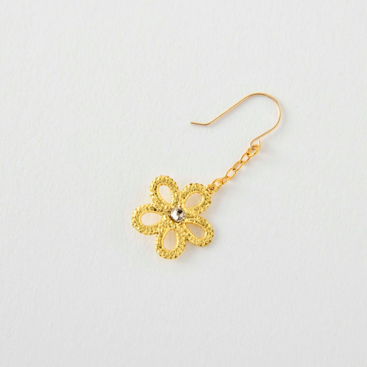 【Gold-Knot】Gold Leaf Earrings - Solo (Made in Japan, Ishikawa)