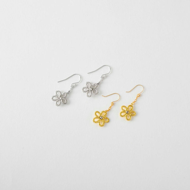 【Gold-Knot】Gold Leaf Earrings - Solo (Made in Japan, Ishikawa)