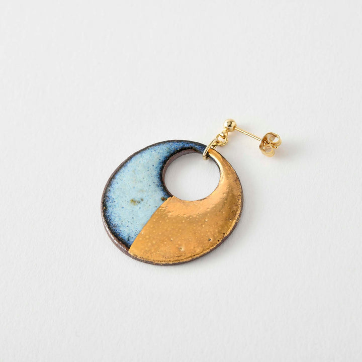 【Northern Blue】Yukinitsuki Earrings - Snow Moon L3 (Made in Japan, Akita)