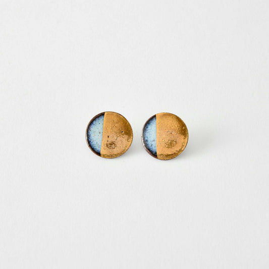 【Northern Blue】Yukinitsuki Earrings - Snow Moon M1 (Made in Japan, Akita)