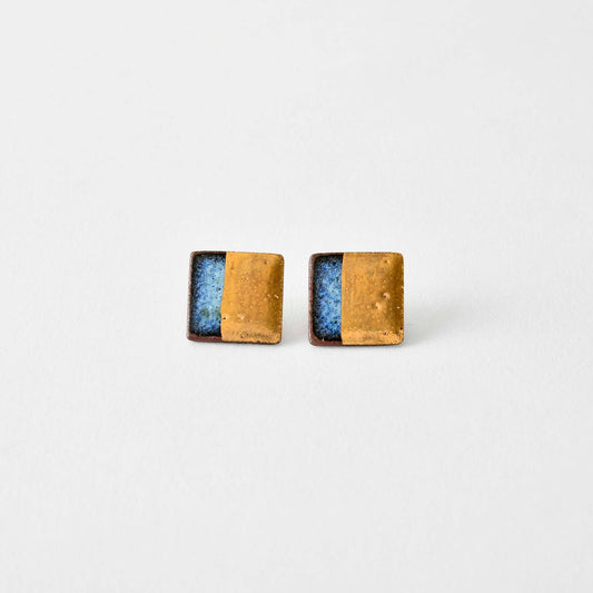 【Northern Blue】Yukinitsuki Earrings - Snow Moon M3 (Made in Japan, Akita)