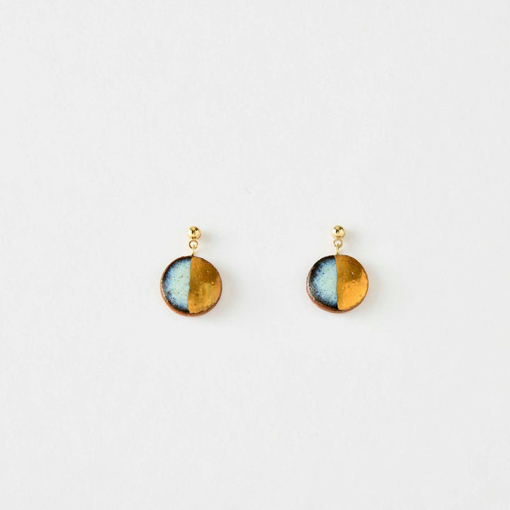 【Northern Blue】Yukinitsuki Earrings - Snow Moon S16 (Made in Japan, Akita)