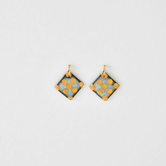 【Northern Blue】Yukifuruhi Earrings - Snow Ball M4 (Made in Japan, Akita)