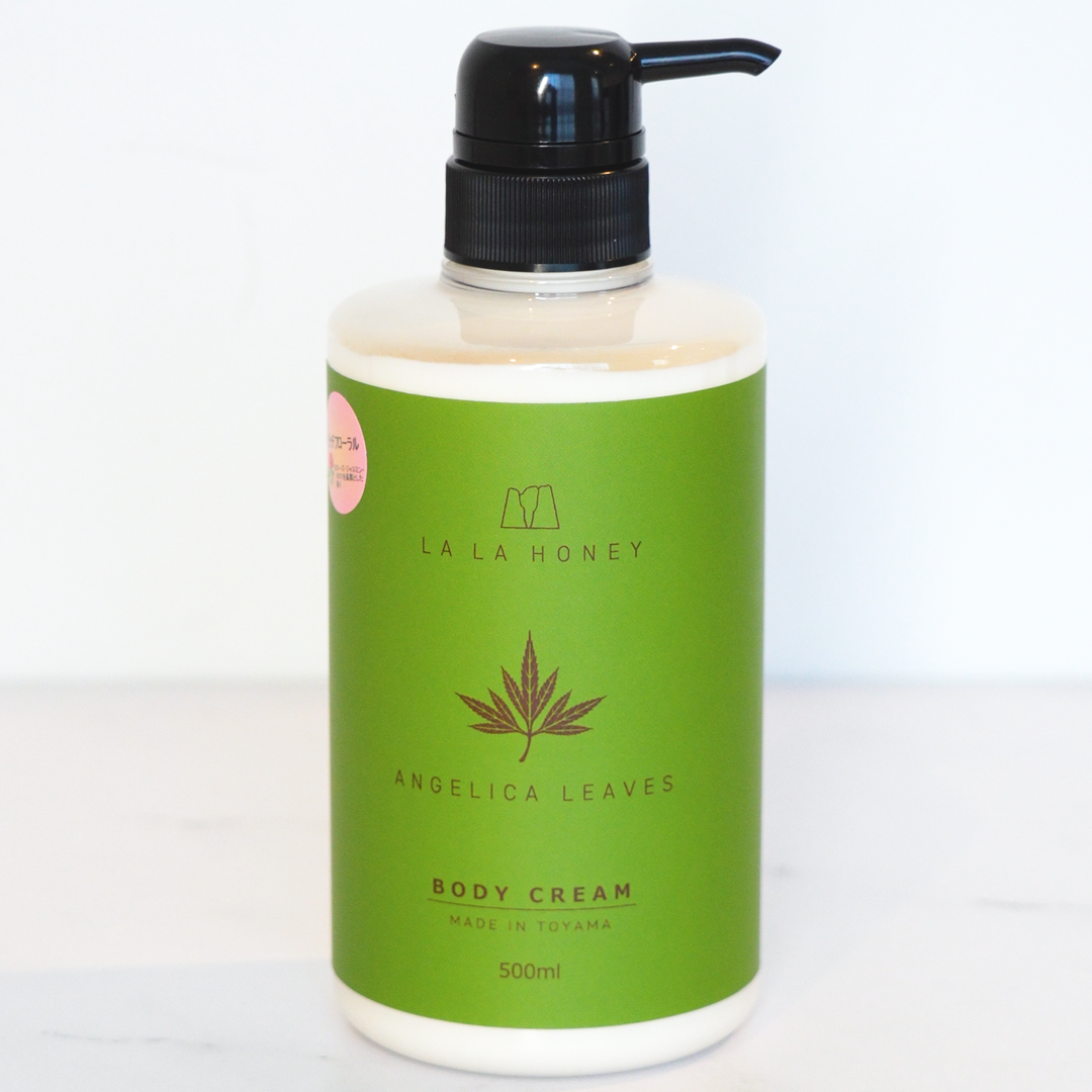 【LALA HONEY】Touki Leaf Body Cream (Made in Japan, Toyama)