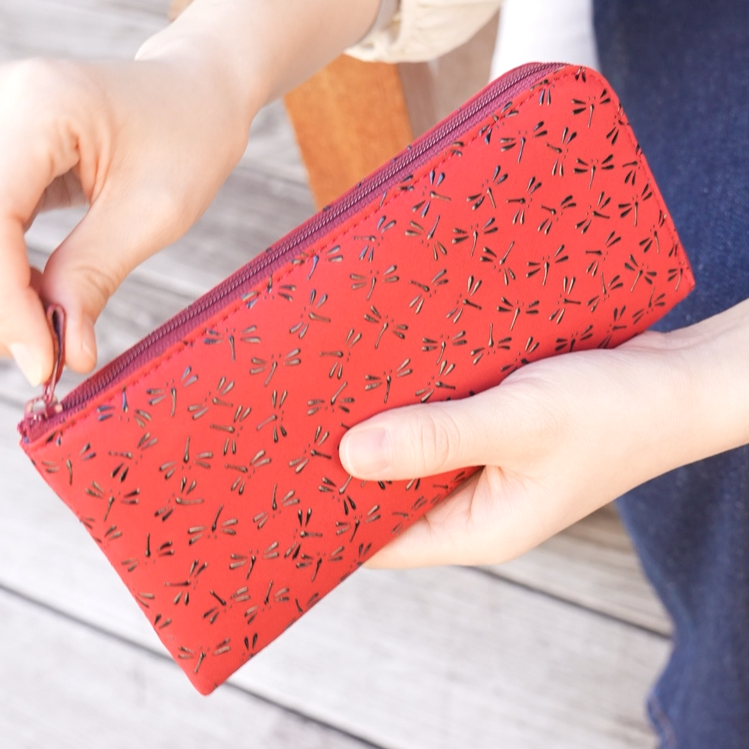 【Indenya】Inden Long Wallet Tombo (Made in Japan, Yamanashi)