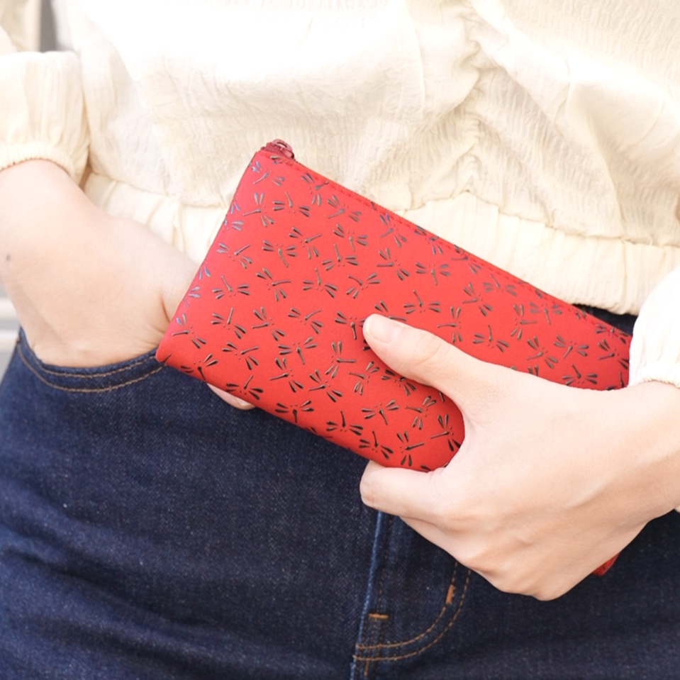 【Indenya】Inden Long Wallet Tombo (Made in Japan, Yamanashi)