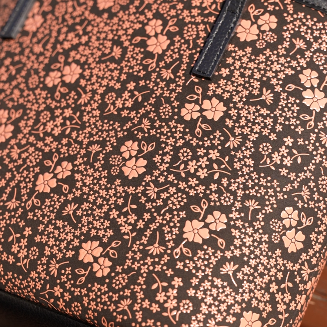 花紋圖案手提包