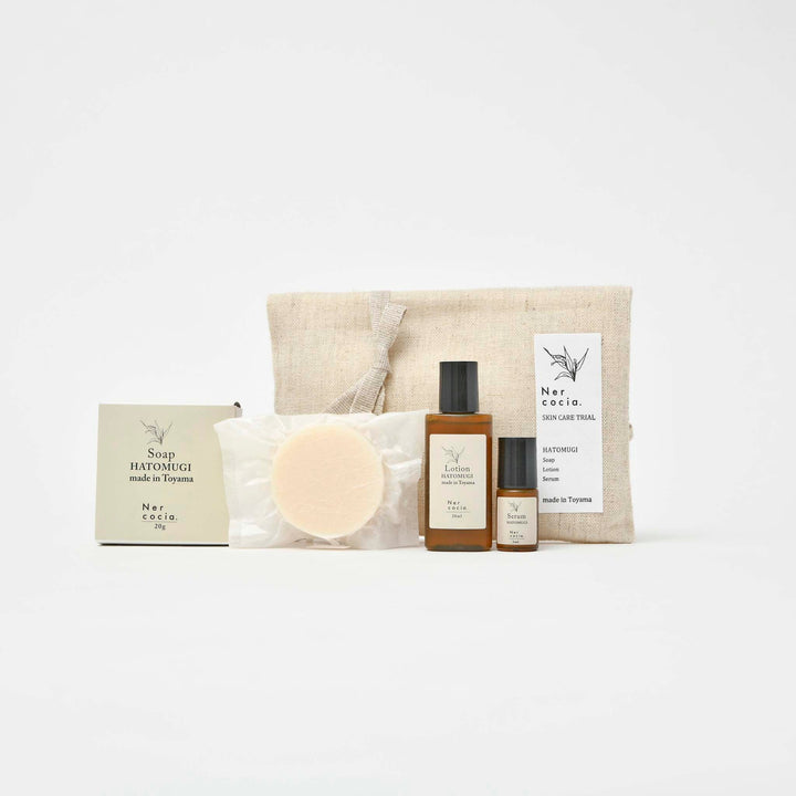 【Nercocia.】Adlay Skincare Trial Set (Made in Japan, Toyama)