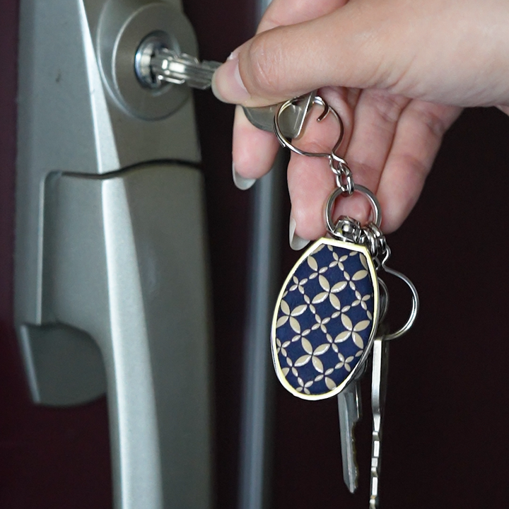 【Indenya】Inden Key Chain - pattern c (Made in Japan, Yamanashi)