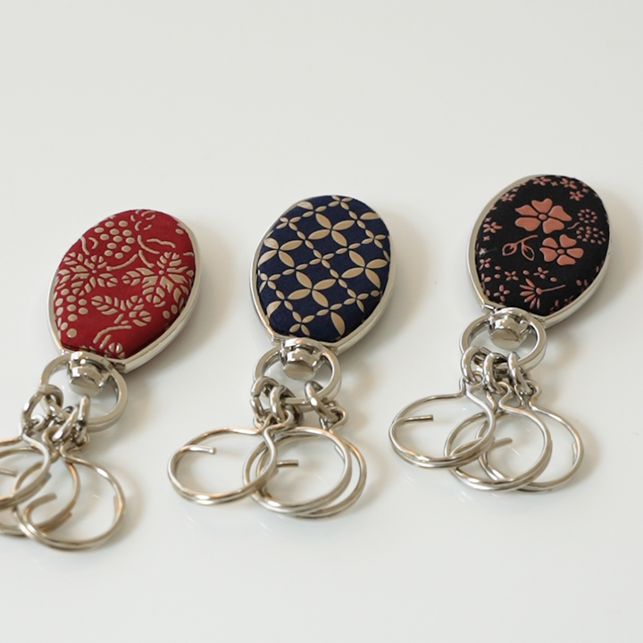 【Indenya】Inden Key Chain - pattern c (Made in Japan, Yamanashi)