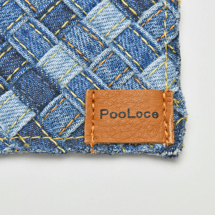 【POOLOCE】Denim Square Coaster (Made in Japan, Hiroshima)