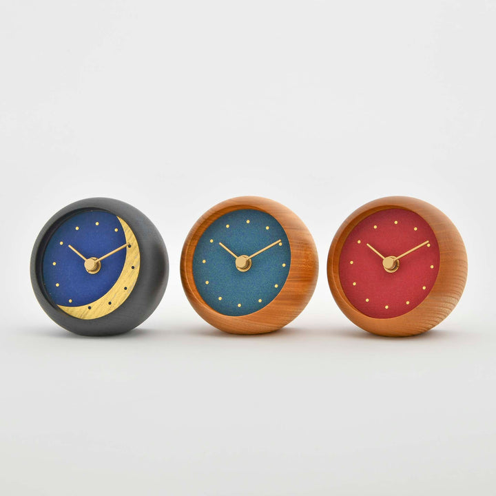 Hanamokkoはなもっこ Iwa-enogu Table Clock (Made in Japan, Ishikawa)