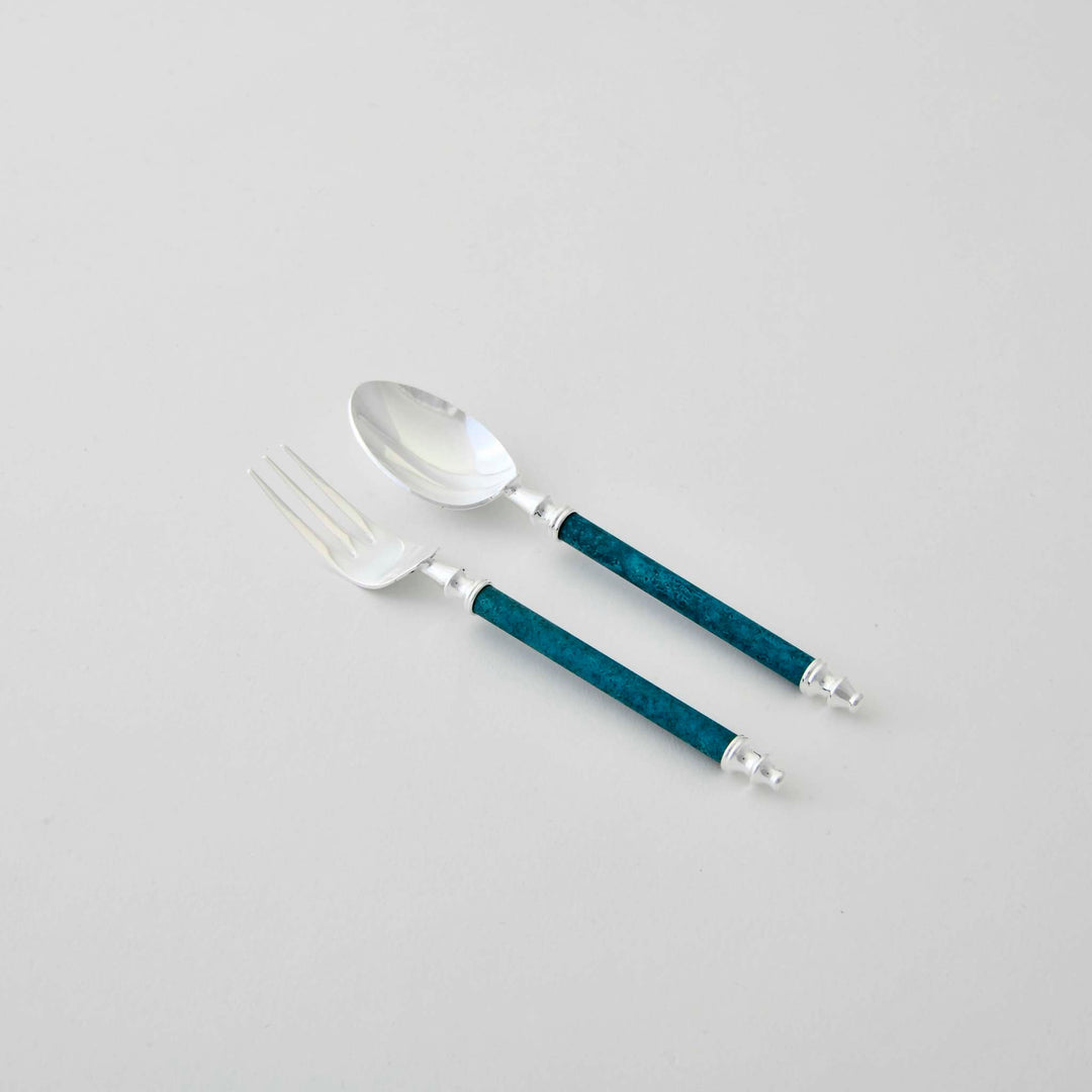 【ORI-EN】Carino Coffee Spoon & Cocktail Fork Set (Made in Japan, Niigata)