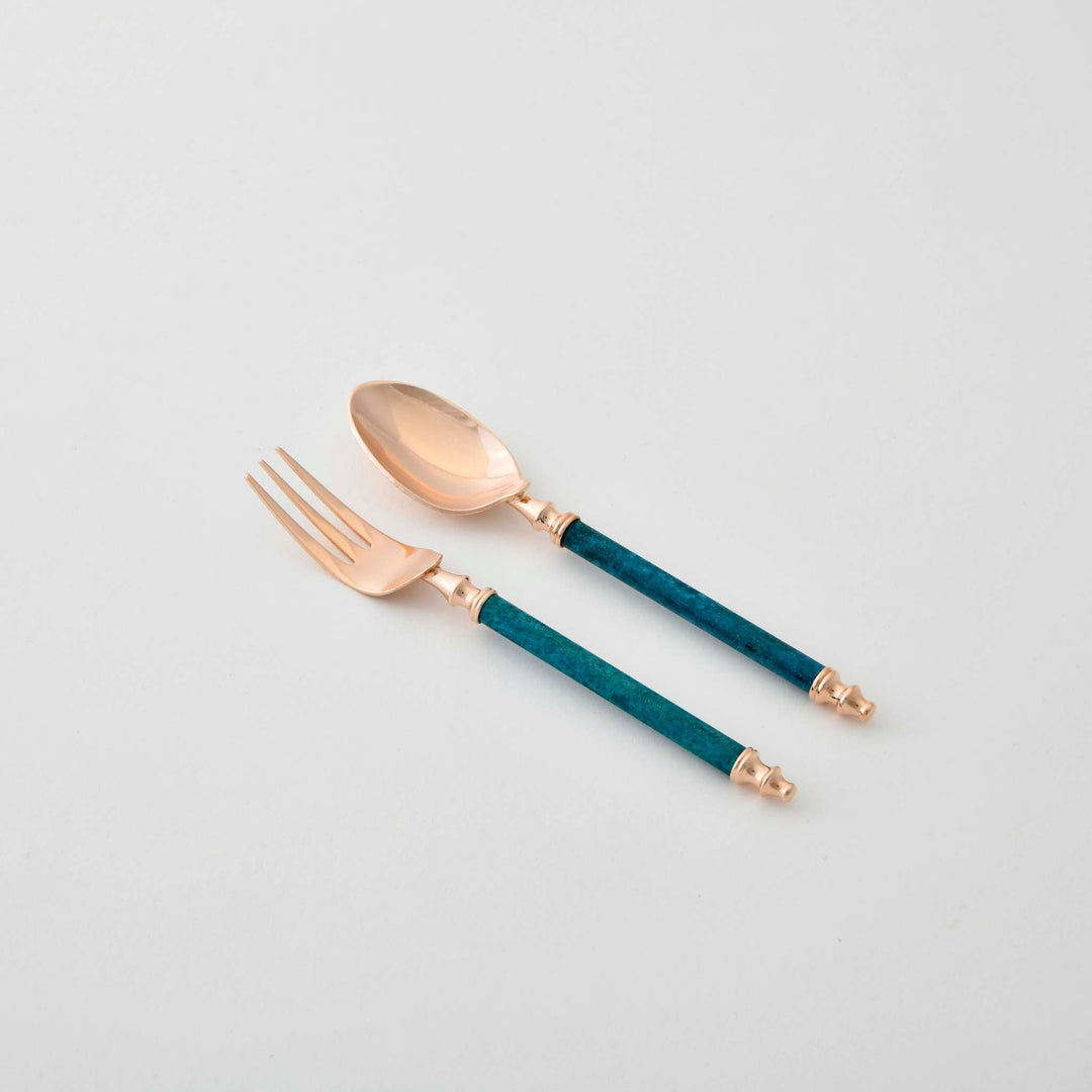 【ORI-EN】Carino Coffee Spoon & Cocktail Fork Set (Made in Japan, Niigata)